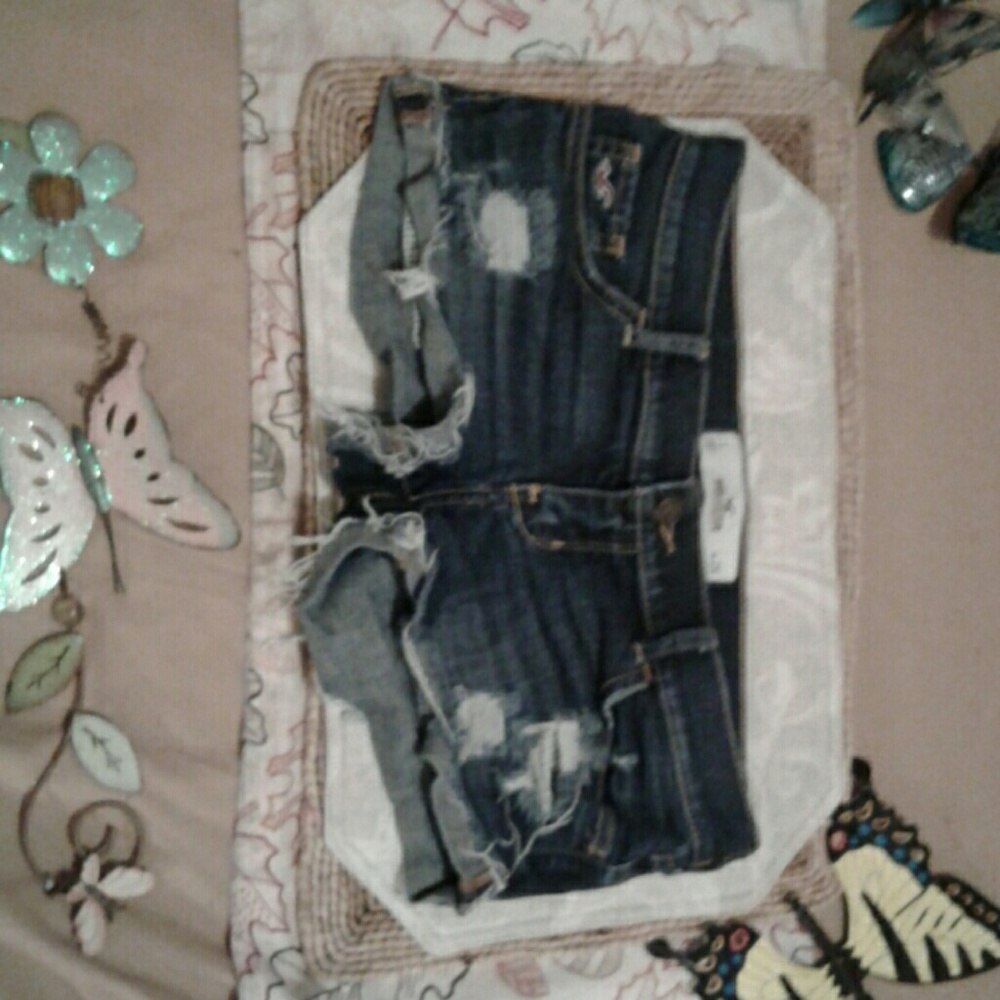 Blue jean shorts
